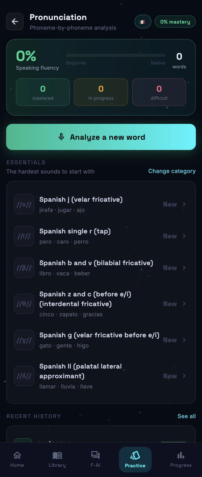 Pronunciation practice, phoneme by phoneme